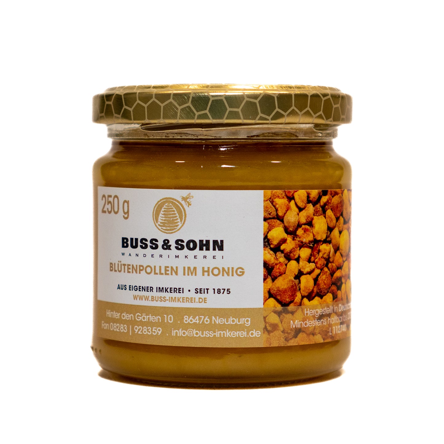Honig mit Blütenpollen