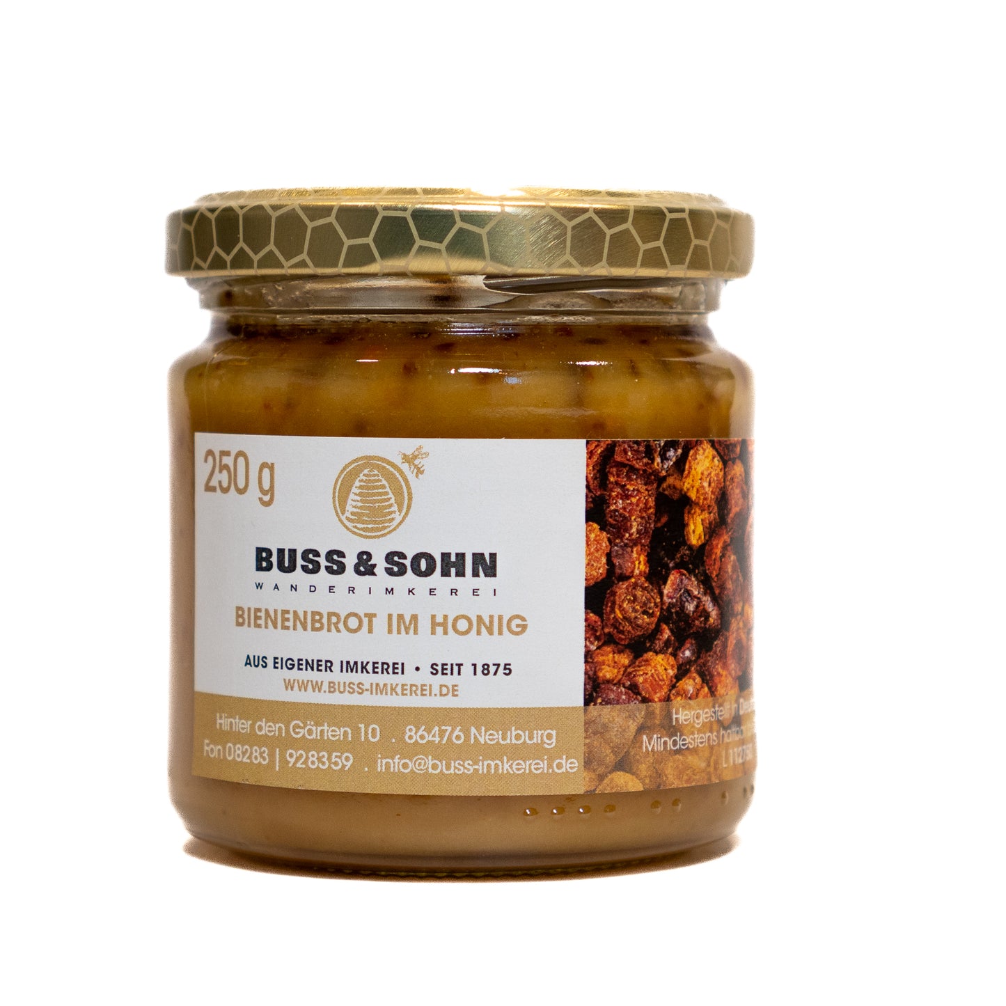 Honig mit Bienenbrot (Perga)