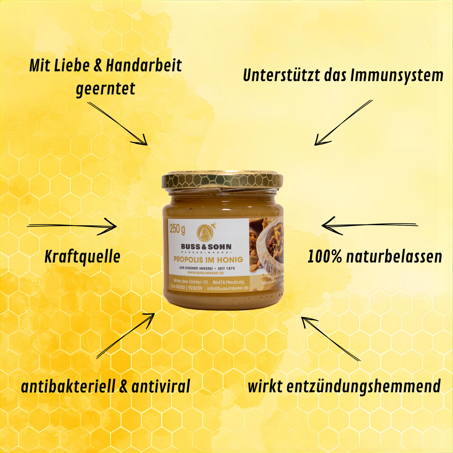 Honig mit Propolis