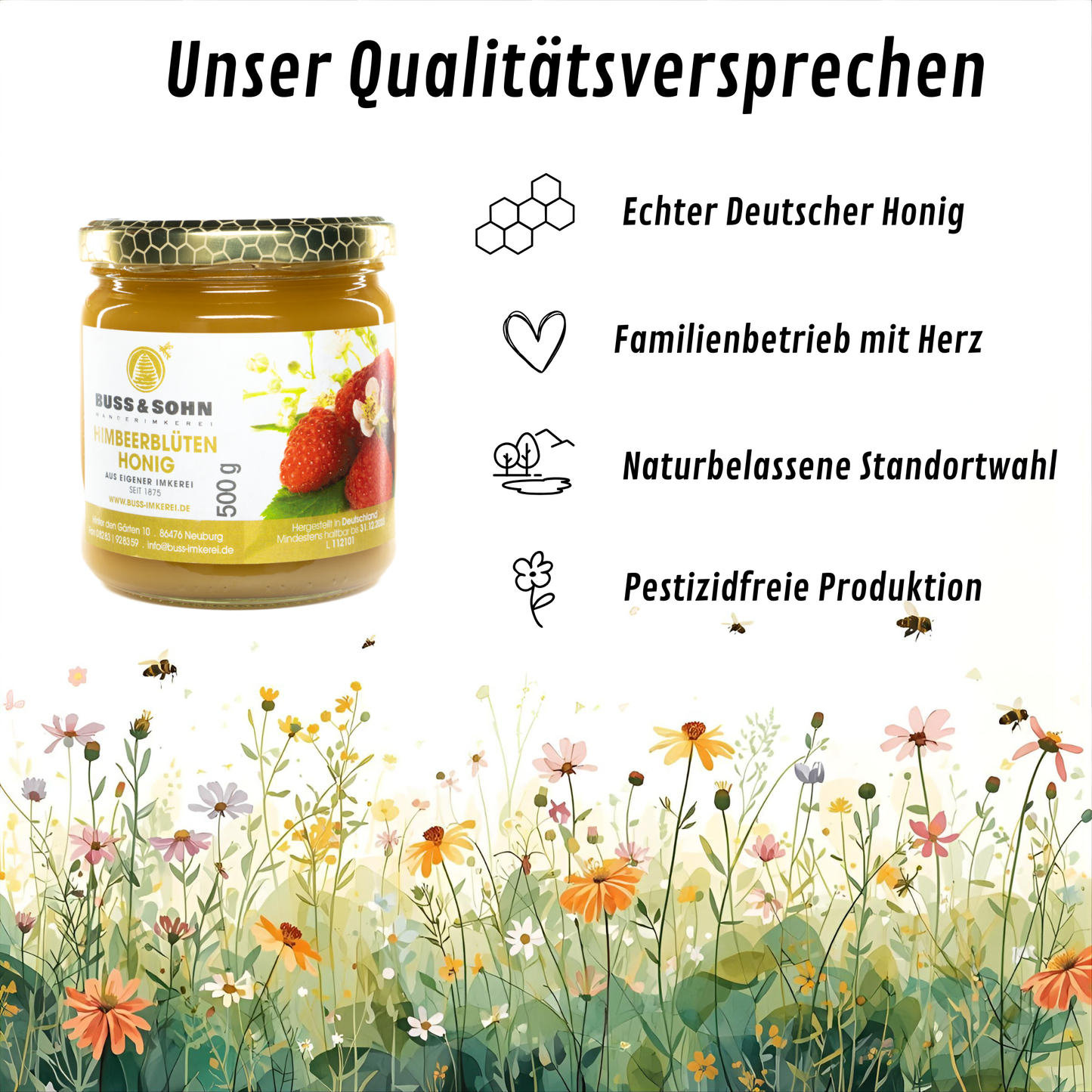 Himbeerblütenhonig 500g