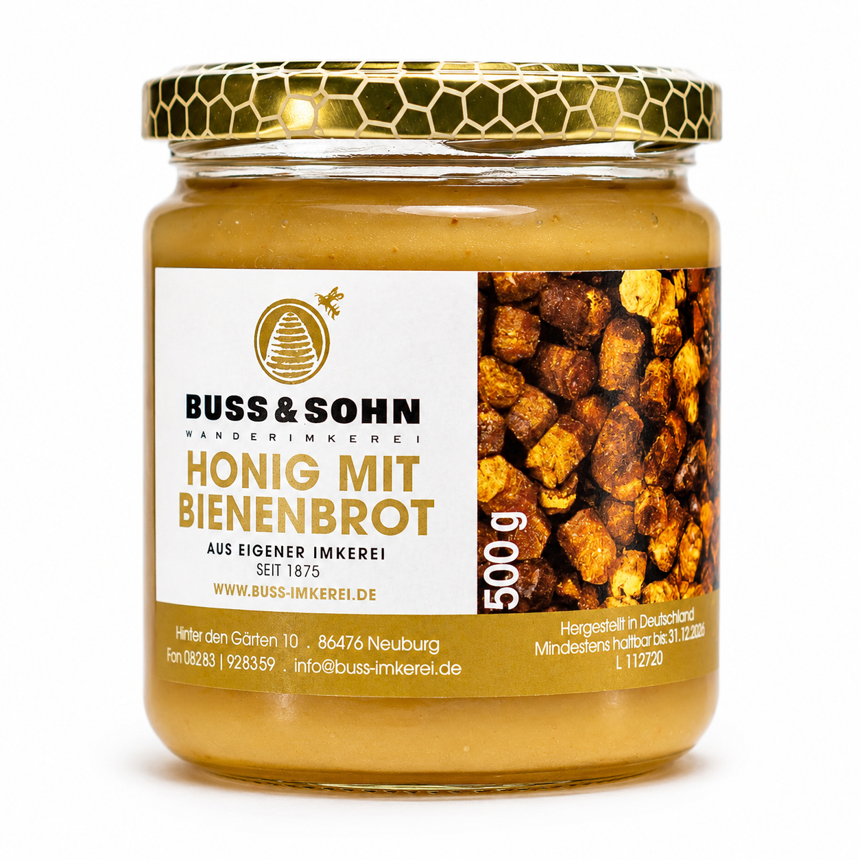 Bienenbrot (Perga) im Honig