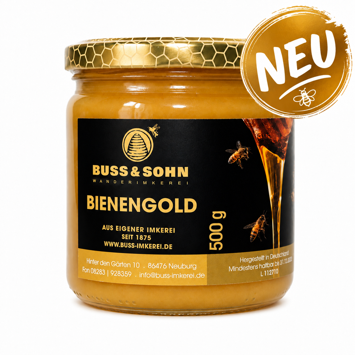 Bienenproduktmischung_Rohhonig_Gelee Royal_Blütenpollen_Hercules Honig_Manuka_Honig