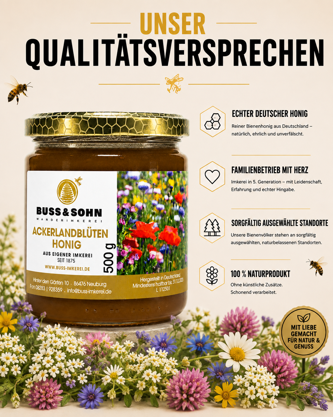Ackerlandhonig 500g