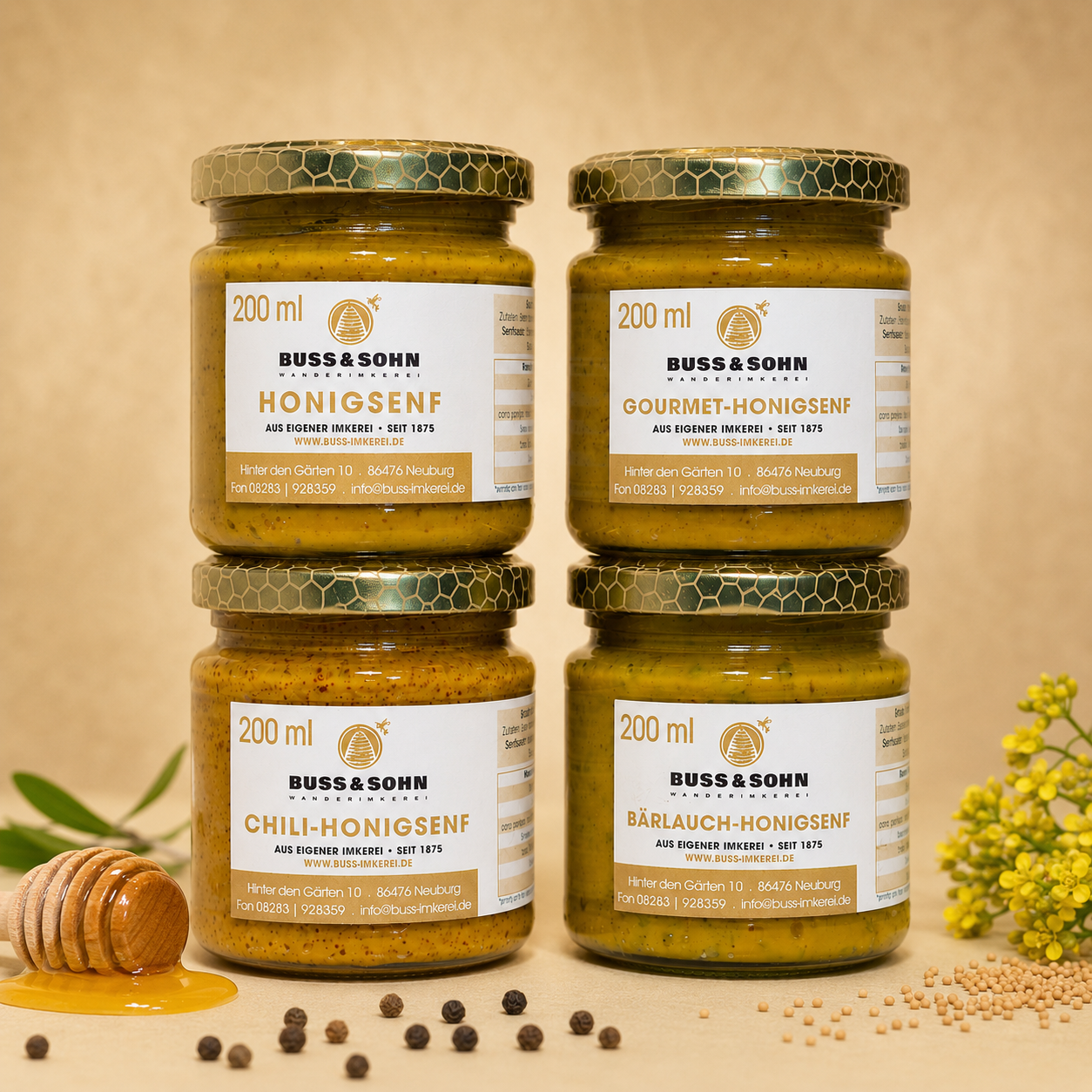 Honigsenf-Paket 4x200ml