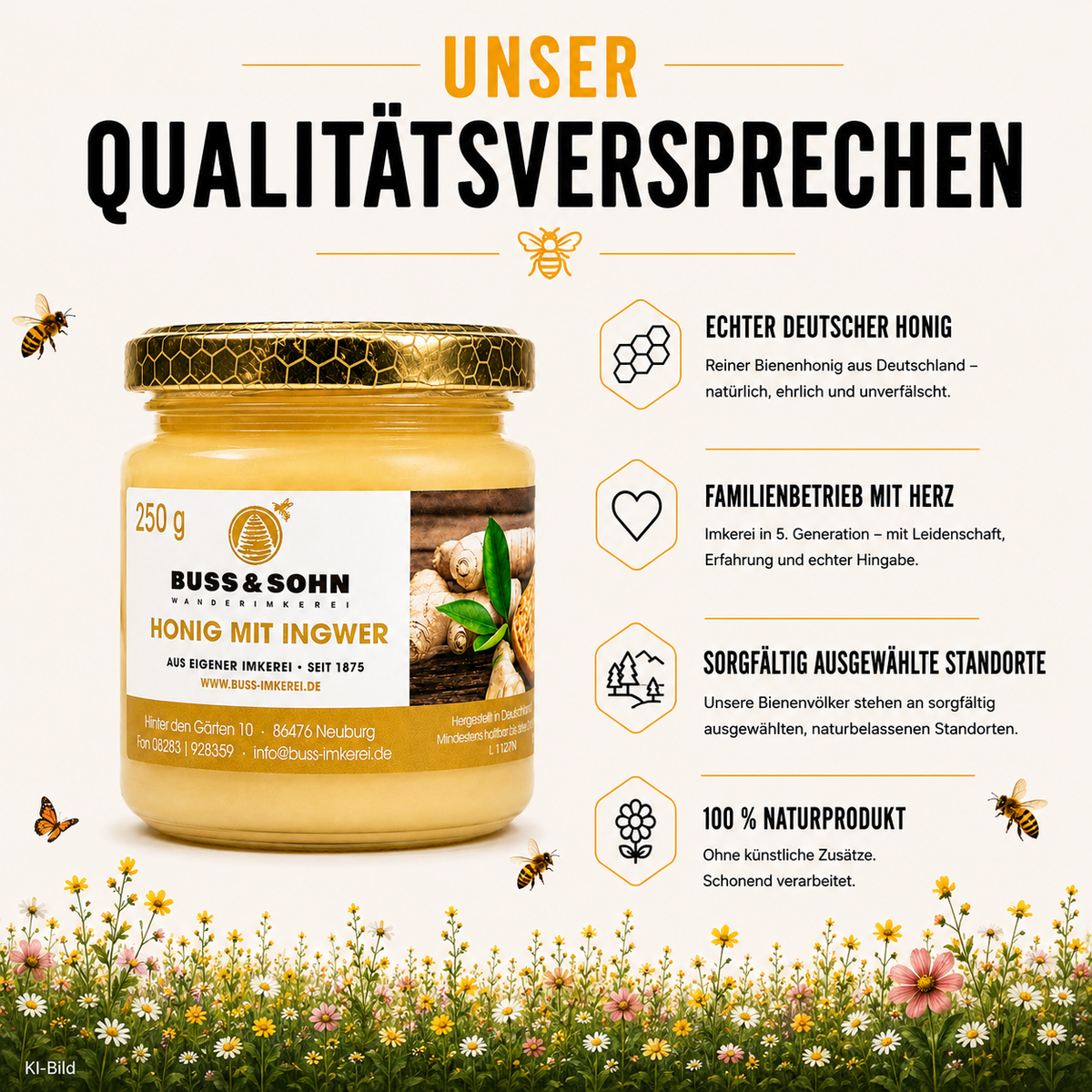 Ingwer im Honig 250g