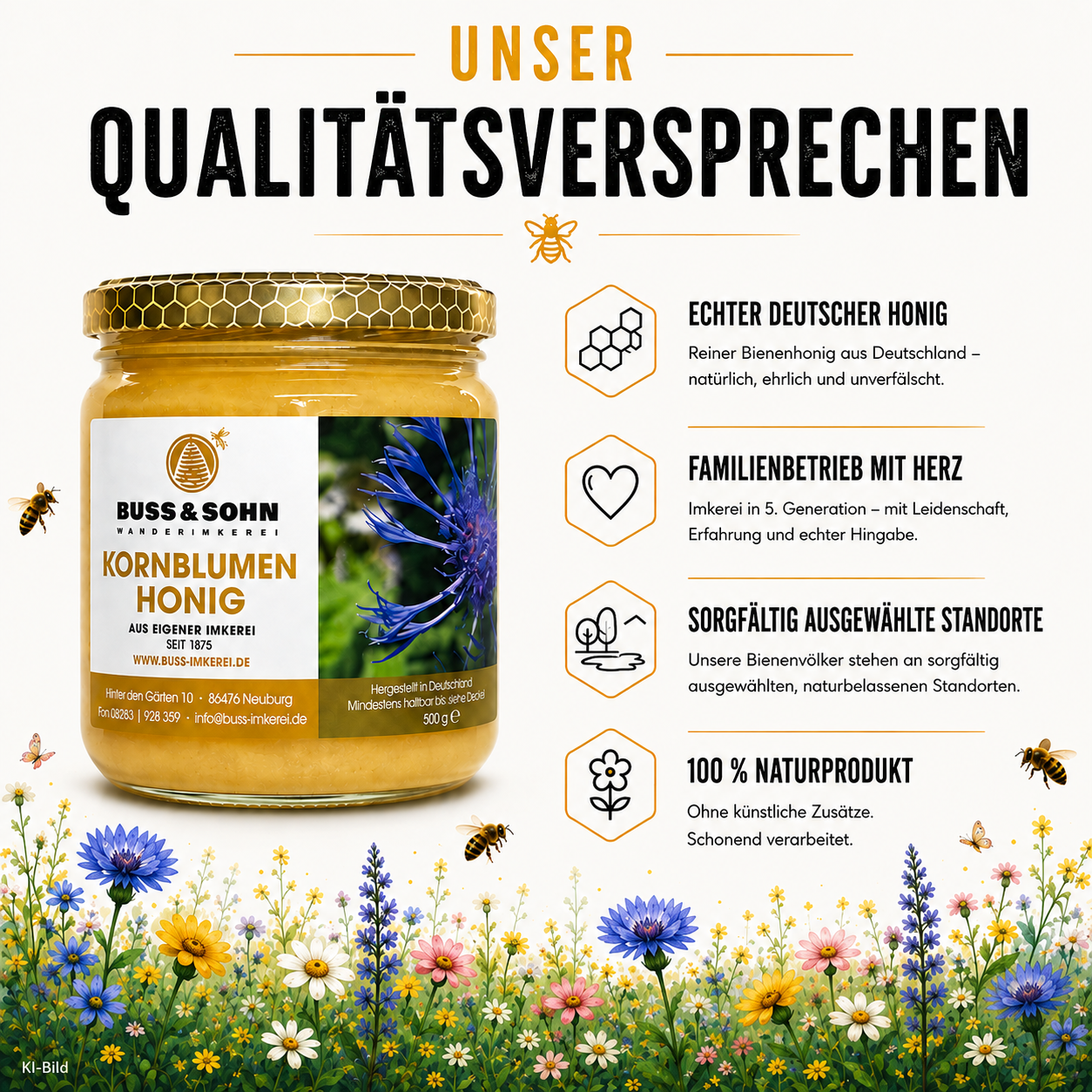 Kornblumenhonig 500g