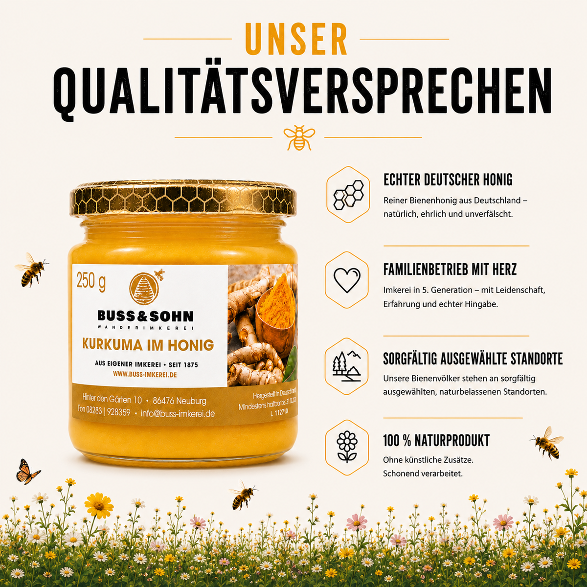 Kurkuma im Honig 250g