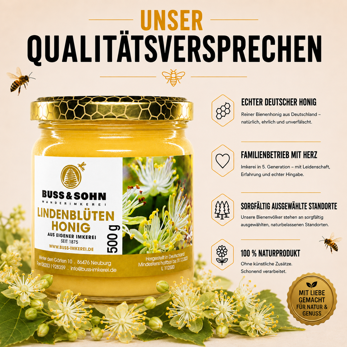 Lindenblütenhonig 500g