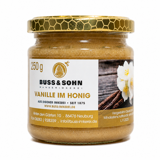 Bourbon-Vanille im Honig 250g