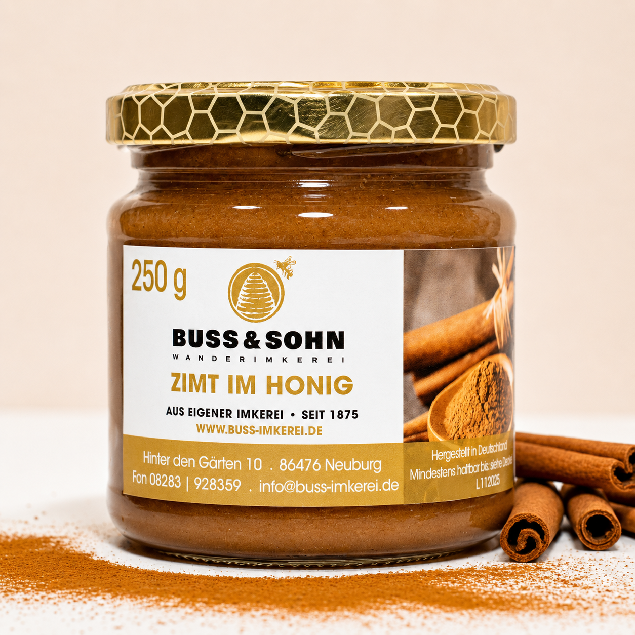 Ceylon-Zimt im Honig 250g
