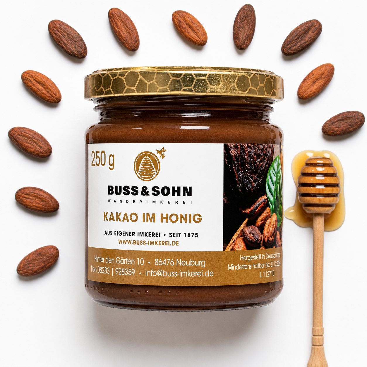 Kakao im Honig 250g